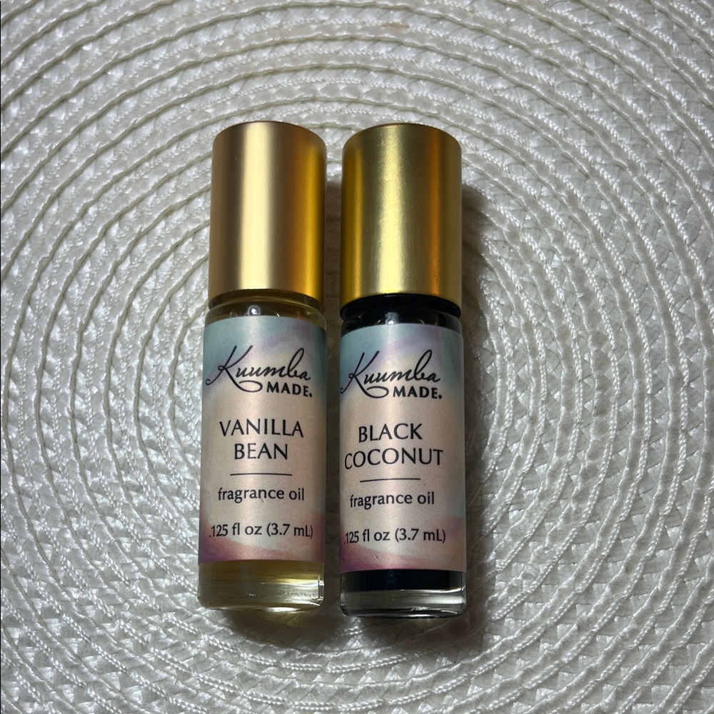 Kuumba made Vanilla Bean & Black Coconut  fragrance oils .125 fl oz./3.7ml